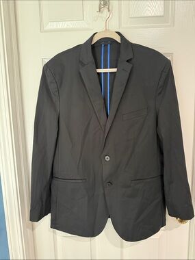 Men's Black Two-Button Sport Blazer